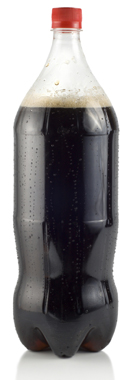 This is a photo of a full soft drink bottle.