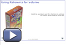 Click on the button to open Using Referents for Volume.