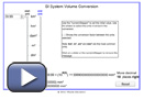 This play button opens the SI System Volume  Conversion.