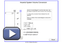 This play button opens the Imperial System Volume Unit Conversion.