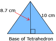 This is a graphic of the base of a regular tetrahedron.
