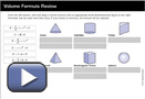 This play button opens Volume Formula Review.
