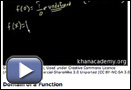 This is a play button that opens “Domain of a Function.”