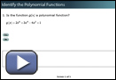 This is a play button that opens Identify the Polynomial Functions.