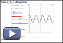 This is a play button that opens Sine a, b, c, d Explorer.