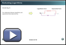 This is a play button that opens Evaluating Logarithms.
