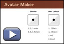 This play button opens Avatar Maker.