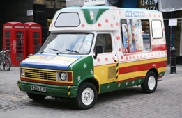 This is a photo of an ice cream van.