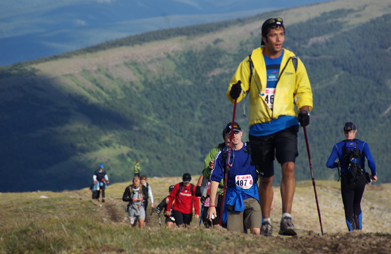 This is a photo of a group of participants in the Canadian Death Race.