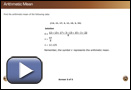 This is a play button for Arithmetic Mean.