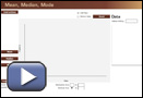 This is a play button that opens Mean, Median, Mode. 