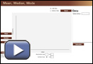 This is a play button that opens Mean, Median, Mode. 