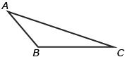 This is a diagram of a scalene triangle ABC.