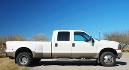 This photograph is of a one-ton pickup truck.