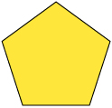 This is a yellow pentagon.