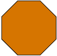This is a brown octagon.