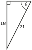 This illustration shows a right triangle.
