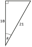 This illustration shows a right triangle.