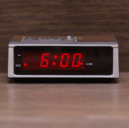 This is a photo of a digital alarm clock.