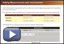 This play button opens Adding Measurements with Uncertainties.