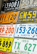 This is an image of licence plates.