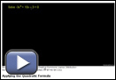 This is a play button for “Applying the Quadratic Formula.”