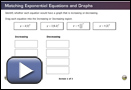 This is a play button for Matching Exponential Equations and Graphs.