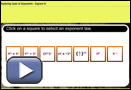 This is a play button that opens Exploring Laws of Exponents