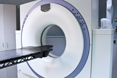 This is a photo of a medical CAT scanner.
