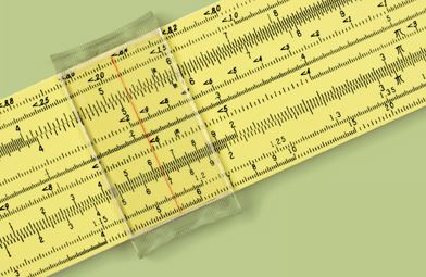 This is a photo of a slide rule.