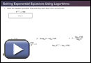 This is a play button that opens Solving Exponential Equations 1.