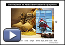 This is a play button that launches Introduction to Personal Protective Equipment.