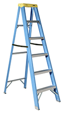 This photo shows an example of a portable ladder.