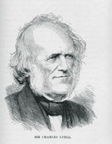 This is a pencil sketch of geologist Charles Lyell.