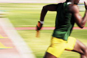 A sprinter requires a continuous supply of energy to run quickly.
