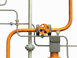 This photo is of large and small pipes.