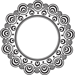 An illustration of interconnected circles that changes when viewed from different perspectives.
