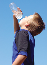 For the young boy in this photo, aldosterone plays an important role in his water homeostasis.