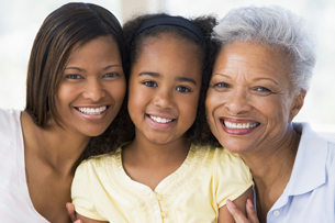 Three generations of females.
