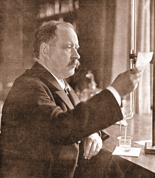 A photograph of Svante Arrhenius