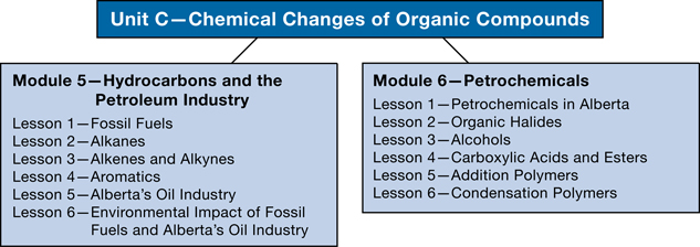 This is a diagram that provides the Unit, Module, and Lesson titles.