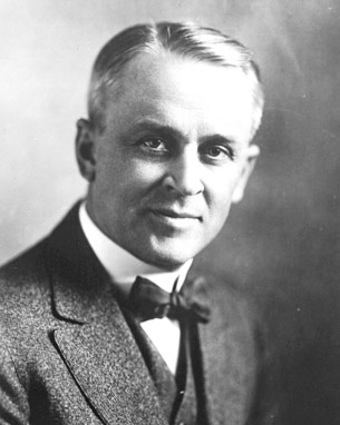 A portrait of Millikan.