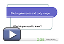 This is a play button that opens Diet Supplements and Body Image.