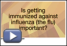 This is a play button that opens ‚ÄúInfluenza Immunization.‚Äù