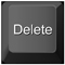 The delete key is shown.