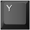 an illustration showing the Y key