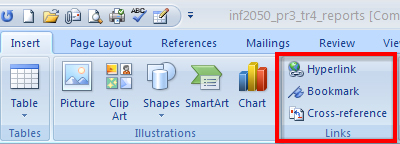 This graphic shows the Bookmark window and how to add, delete, or go to a bookmark.