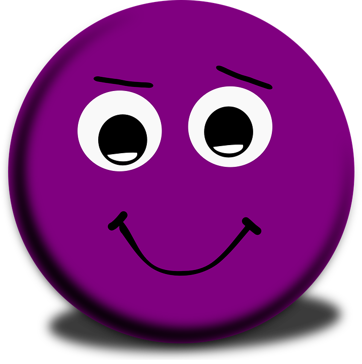 purple smiley