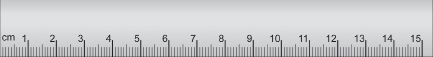 This image shows a centimetre ruler.
