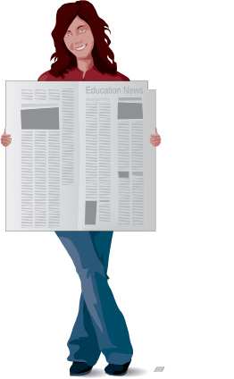 A graphic shows a 1-cm square of newsprint resting on the ground. Above, a 1-m square of newsprint with a 1-cm square hole is shown.